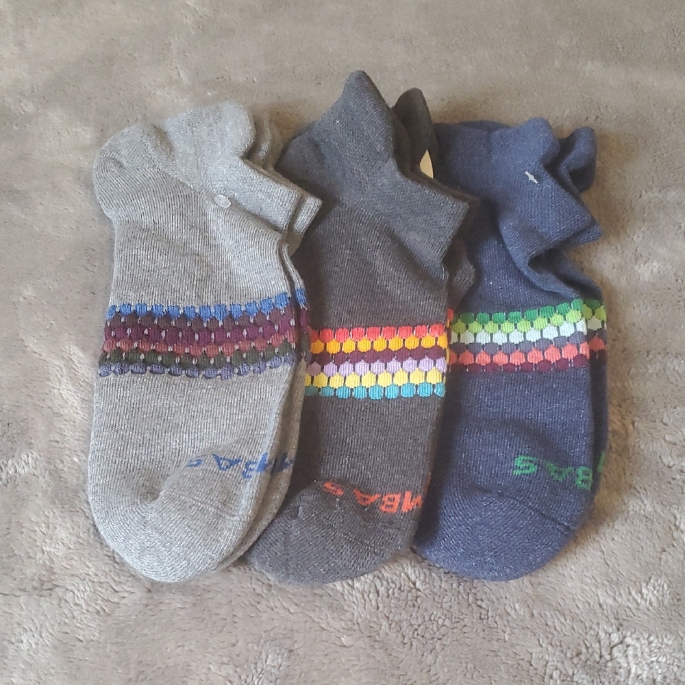 Bombas Multicolor Patterned Socks Trio